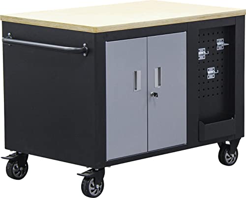 BGS 4199 | Werkstattwagen | 2 x 5 Schubladen | 1 Schrank | leer | abschließbar | massives Metall – Bild 7