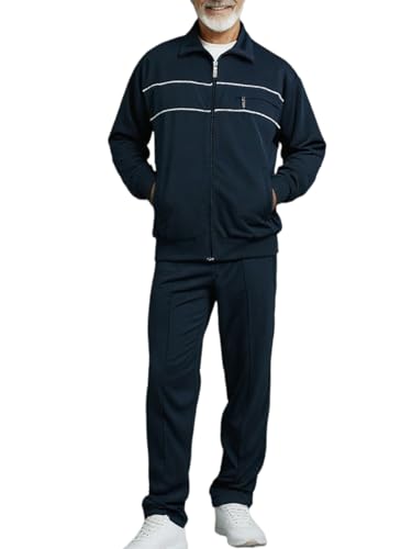 Herbold Sportswear Herren Freizeitanzug, Trainingsanzug mit Reißverschluss Brusttasche, Kurzgröße Normalgröße, marine (DE/NL/SE/PL, Numerisch, 26, Klein, Marine) Herbold Sportswear Herren Freizeitanzug, Trainingsanzug mit Reißverschluss Brusttasche, Kurzgröße Normalgröße, marine (DE/NL/SE/PL, Numerisch, 26, Klein, Marine)