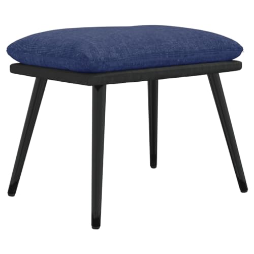 Tabouret bas moderne bleu et résistant jusqu'à 110 kg