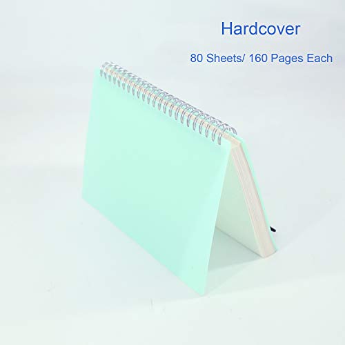 3-Pack-A5-Spiral-Bullet-Dotted-Journal-with-120gsm-Thick-Paper-Dot-Grid-Spiral-Notebook-with-Plastic-Hardcover-and-Elastic-Band-Closure-80-Sheets-Per-Pack-57X-83-inches