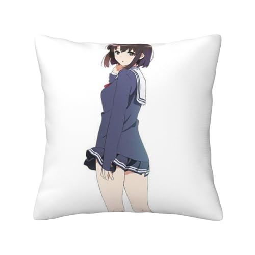 冴えない彼女の育てかた (12) ッションカバー 抱き枕カバー 装飾枕カバー 座布団カバー グッズ ギフト アニメグッズ 着脱簡単 洗える ソファ背当て 両面プリント かわいい おしゃれ 車やソファー 50x50cm