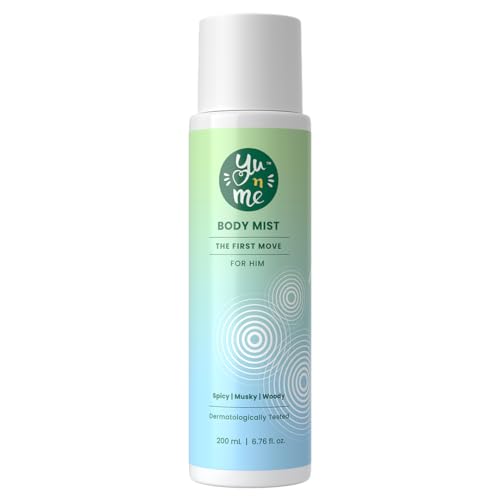 Image of Yu n Me The First Move Body Mist for Men | 200ml Long-Lasting Body Spray | Spicy Musky Woody Fragrance | Skin-Friendly & Dermatologically Tested | Gas-Free Freshness | Pack Of 1