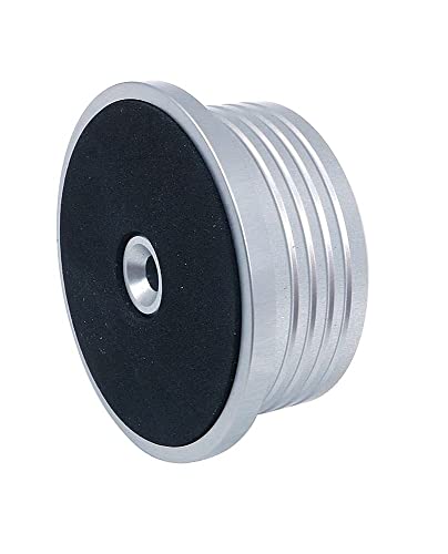 Fasizi 50/60Hz Bubble Level Speed Detection Turntable LP Vinyl Disc Alloy Record Weight Stabilizer Clamp - Silver - Image 4