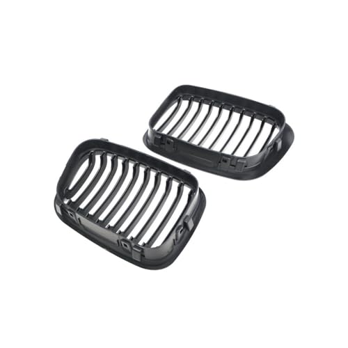 Calandre noire mate pour E46 Série 3 4 portes 1998-2001 calandre avant moulage capot 2 pièces