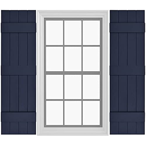 Pontiac Trail Board & Batten Shutters | 14.5"x59" - Navy Night Sky