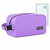 Lancheira Bolsa Térmica Adulto ou Infantil Pequena, PGH Snacker (Lilás com Gelo)