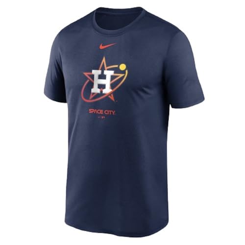 Nike Houston Astros City Connect Logo T-Shirt (US, Alpha, Large, Regular, Regular, Navy)