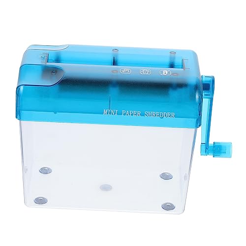 OSALADI Manual Shredder for Home Office Compact Wear Resistant Desktop Hand Shredder Convenient Portable Shredding for Documents