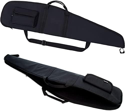 MB SXOWBMU Soft Scoped Rifle Case, Tactical Gun Bag for Shotgun with Handle, Adjustable Shoulder Straps, Firearm Accessory Pocket, Available Length in 48 Inch - Black
