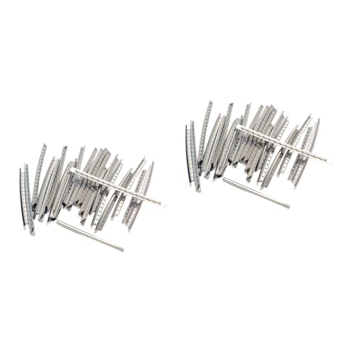 ibasenice 2sets Diy Guitar Building Kit 24 Fret Metal Bass Guitar Fret Wire 2.9mm 24pcs*2