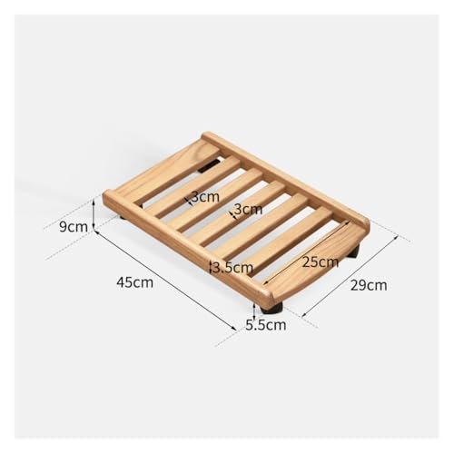 Soporte móvil para torre de computadora con ruedas giratorias, soporte simple para CPU, carrito para PC gaming para oficina en casa bajo escritorio (Nogal) miniatura 2
