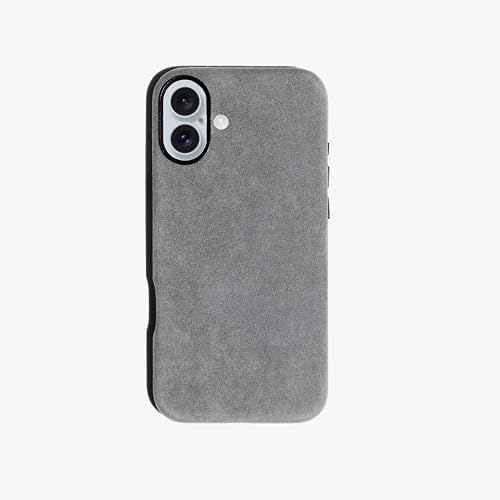 ALTRAALMA Alcantara tbvtHP[X iPhone 16p Mag-SafeCX[dΉ nhCh tbv C^AXG[hJo[ (O[)
