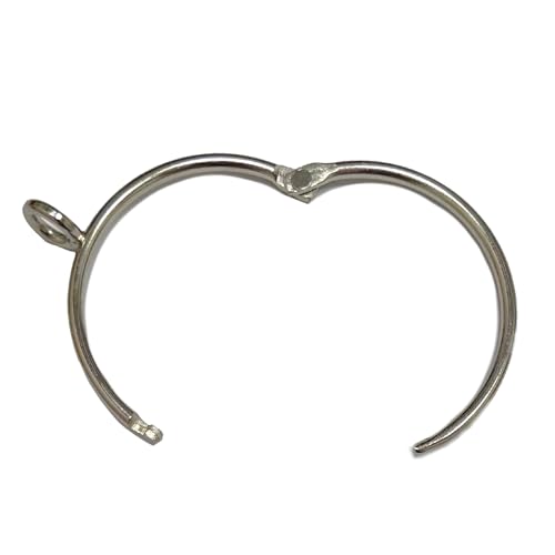 FXSDYHY 20PCS Metal Curtain Rings Openable Curtain Rings with Eyelet Used for Hanging Curtains in Bedrooms Studies and Bathrooms (1.5-inch Internal Diameter)