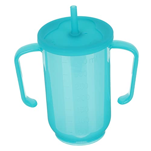 Homoyoyo Gobelet à Paille Anti-fuite Couvercle Pour Adultes, Tasse D'alimentation Pour Convalescents, Capacité Modérée, Utilisation Hospitalière, Adapté Aux Personnes Âgées Et Patients Handicapés