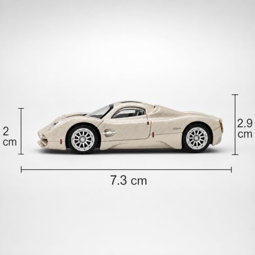 Image of Wizplex CCA Officially Licensed Pagani Utopia 1:64 Scale Die Cast Metal Car - Collectible Alloy Hypercar Model with Free-Rolling Wheels, Display Showpiece for Kids 3+ & Car Enthusiasts