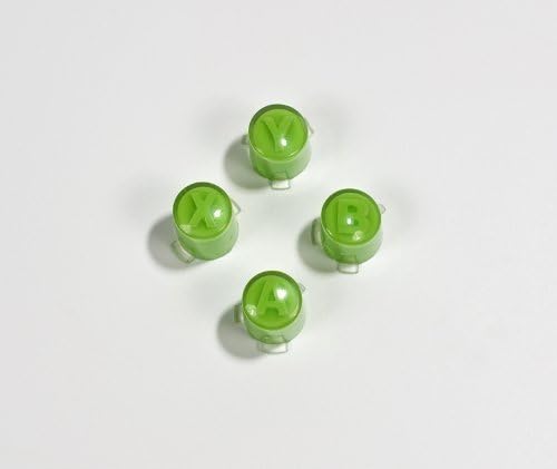 Green ABXY buttons for Xbox 360 controller (A B X Y) Custom mod