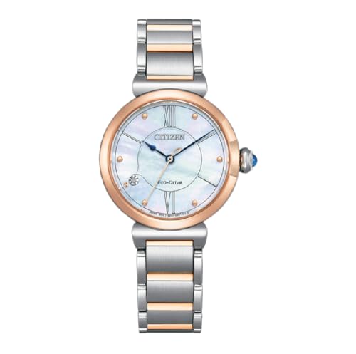 Citizen Reloj Lady EM1074-82D montre luxe en acier et diamant véritable