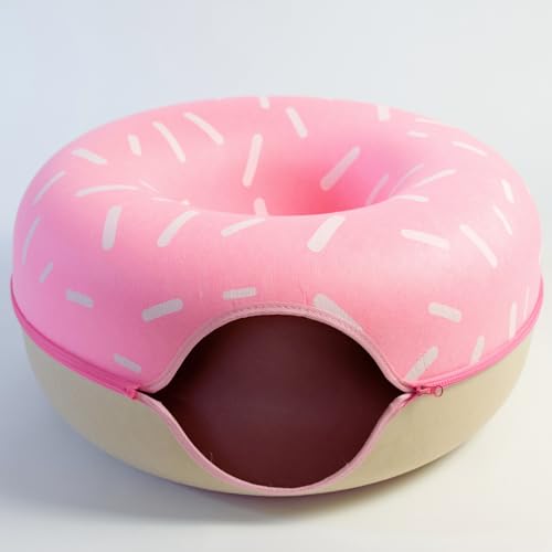 Luli & Cat Donut Cat Tunnel Bed - Large Indoor Hideaway