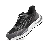 [murfeko] 安全靴 メンズ 作業靴 ワークシューズ セーフティーシューズ あんぜん靴 スニーカー 強化先芯 釘踏み抜き防止 滑り止め 軽量 衝撃吸収 耐磨耗性 通気 ソフト 快適 オシャレ 工事現場 実験装備 ワークマン 25.0 cm