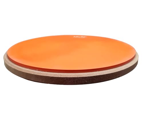Image of Softline Pro SP-DPP-R10-OG 10 inch Round Double Sided Dumbed Drum Practice Pad with Durable Screw Mount