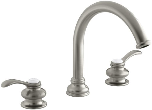 KOHLER K-T12885-4-BN Fairfax Deck-Mount Bath Faucet Trim, Vibrant Brushed Nickel