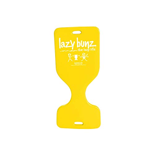 TRC Recreation 8602112 36 Inch Adult & Child Reliable Lazy Bunz Comfortable Saddle Foam Water Resistant Floating Seat and Lounger, Yellow