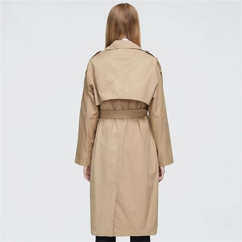 Trench long à double boutonnage veste imperméable mi-saison - 2