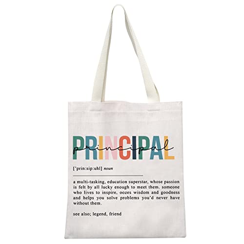 GJTIM Principal Gift Assistant Principal Gift Principal Definition Tote Bag Principal Appreciation Gift Teacher End of Year Gift (Principal Tote)