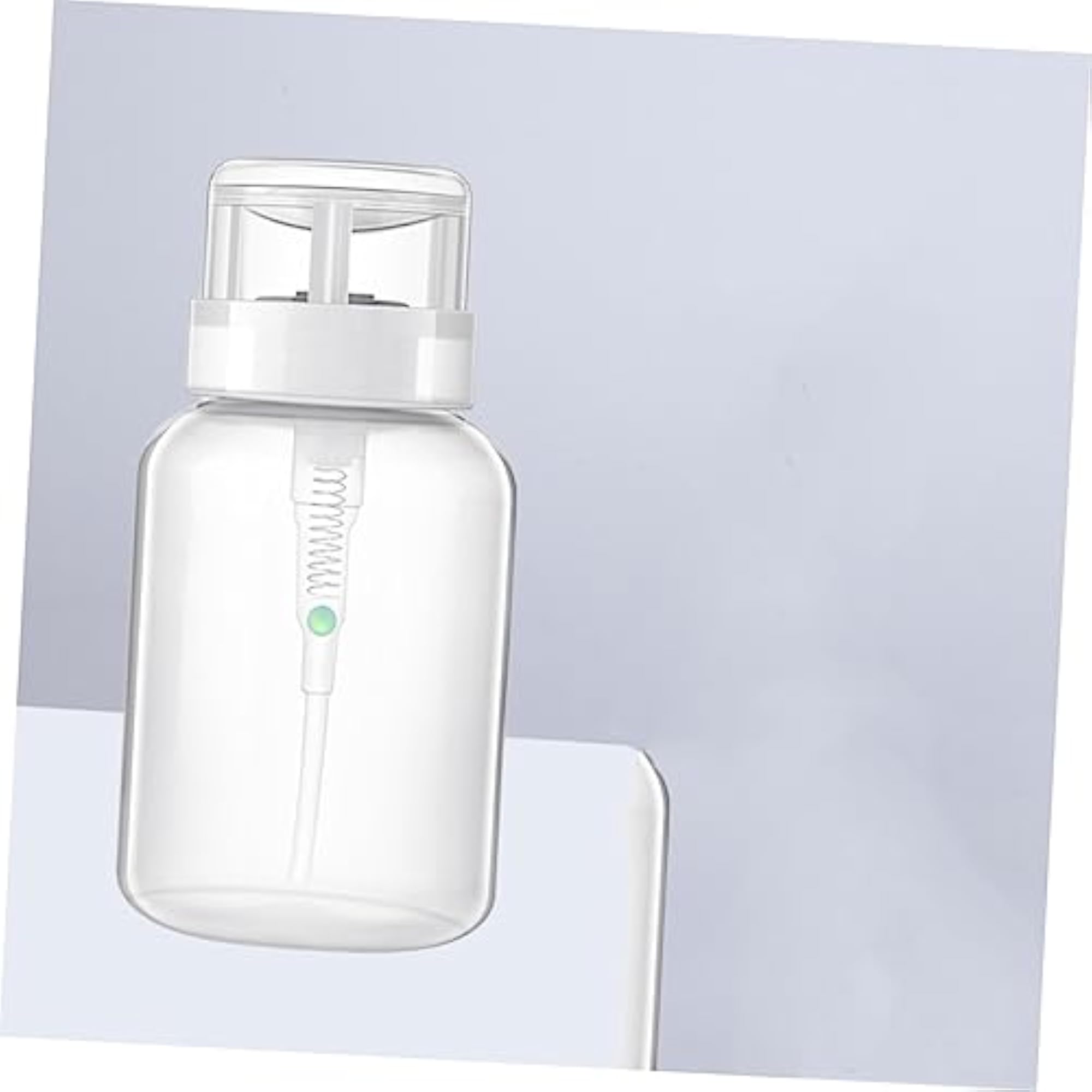 2pcs Nail Polish Remover Bottles Pump Dispenser