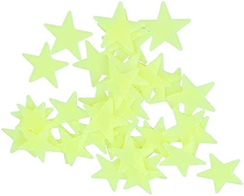NB Glow in Dark 3D Star Wall Stickers (Set of 100 Pieces)