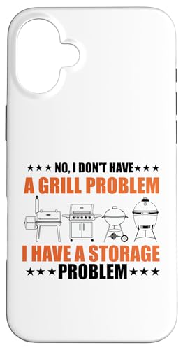 No I Don't Have a Grill Problem BBQ �O���� �s�b�g�}�X�^�[ �X�}�z�P�[�X iPhone 16 Plus �p