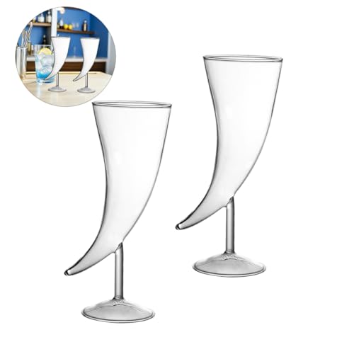 Verres à vin design en corne élégants pour une table d'exception - 8