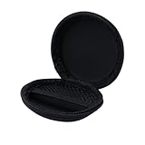 CAXUSD Estuche Rígido de Transporte con Diseño Exclusivo en Forma de Bola para Auriculares con Cremallera Antigolpes de Eva Color Esencial para Viajes