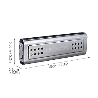 Harmonica Harmonica vibrato 2 en 1 dural Key c & G 24 double trou 48 reedless avec PAD Box instruments à vent - Les Beatles, Paul McCartney, John Lennon, RIngo Starr, George Harrison Harmonica Harmonica vibrato 2 en 1 dural Key c & G 24 double trou 48 reedless avec PAD Box instruments à vent – Image 4