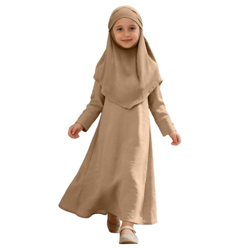 Djellaba garçon et fille abaya caftan de prière islamique coupe ajustée
