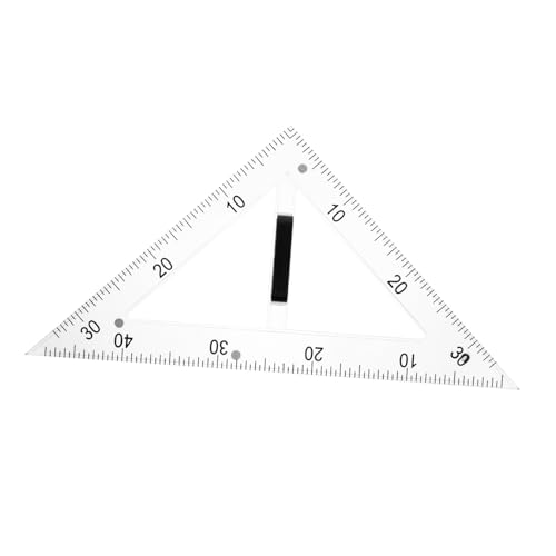 Regla magnética transparente Holibanna accesorio educativo matemáticas dibujo