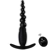 Enlove Silikon Analkugeln Vibrator Analplug mit 7...