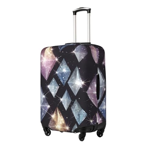 Glitter Diamond Crystal Pattern Print Fashionable Suitcase Cover Personalized Luggage Protector for Travel and Business2