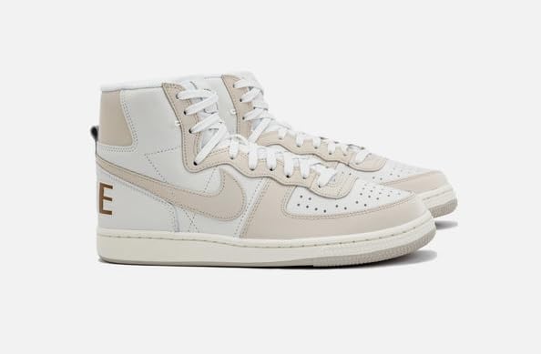 NIKEN Mens Lifestyle Terminator HIGH BE True Sneakers, Beige/White, US 11.5 M4