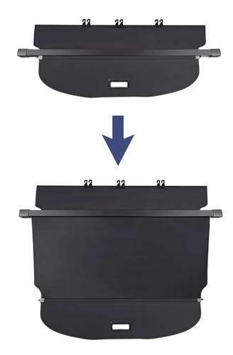 Cubierta de maletero impermeable y retráctil que actúa como separador de carga seguro 5