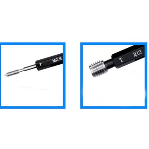1PCS 6G Steel Thread Gauge M0.8 M1 M1.2 M1.4 M1.6 M2 M3 M4 M5 M6 M8 M10 M12 M14 M18 Testing Tool(M1X0.25 6G) miniatura 3