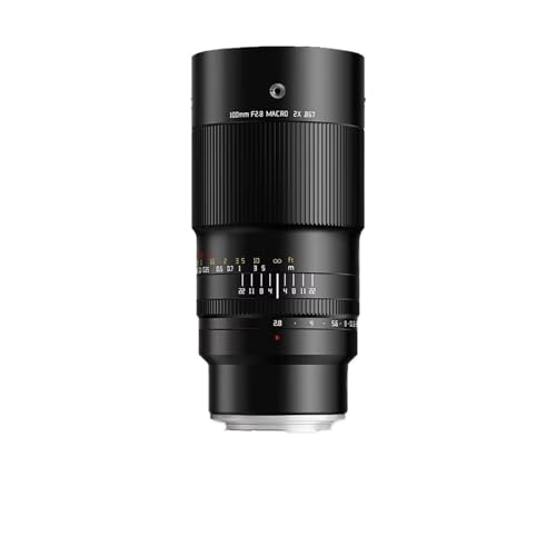 Camera Lens, Lente Macro 2X De 100mm F2.8 For Fotografía, Compatible con Sony E Fuji XF GFX Canon RF EF Nikon ZFL Mount Z6 XT100(L-Mount)