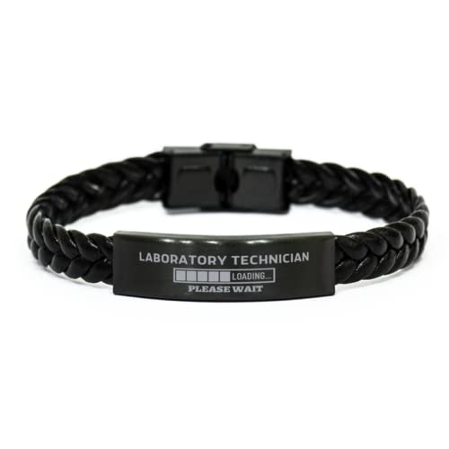 Student Laboratory Technician Bracelet Gifts Loading Laboratory Technician in Progress Laboratory Technician Please Wait, Laboratory Technician Funny, Sarcasm Gifts Engraved Quote Birthday Christmas