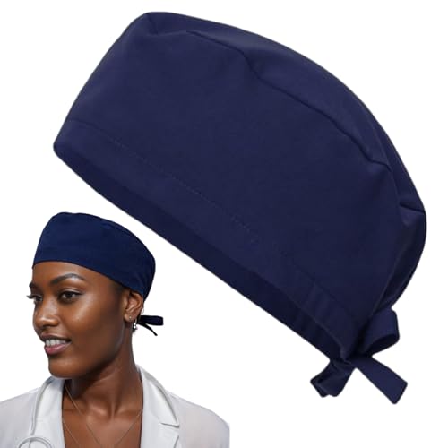 Hiemible Gorros Quirúrgicos Transpirables Ajustables | Gorro de Enfermería Absorbente de Sudor para Mujer,Prendas Cabeza Elástica Unisex Hombre Enfermera Hospital