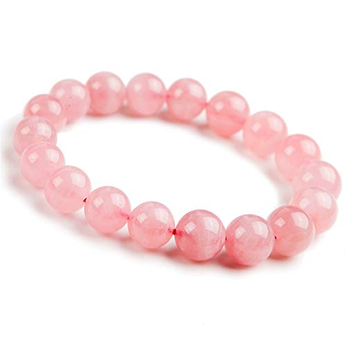 Bracelet quartz rose 11mm contre la grisaille quotidienne avec ses perles douces