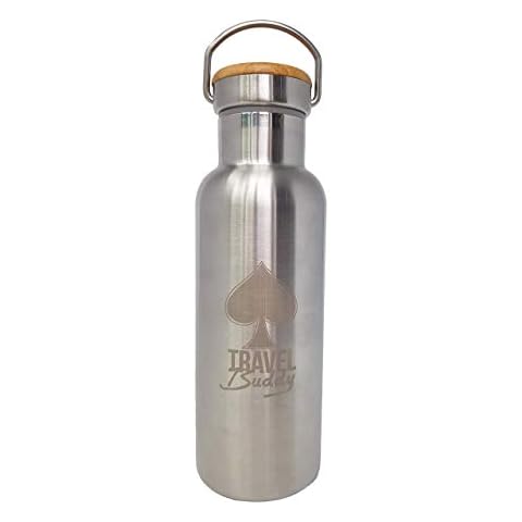 Ace Travel Buddy Stainless steel water bottle double wall vacuum insulated perfect camping festival hiking backpacking metal flask Cover