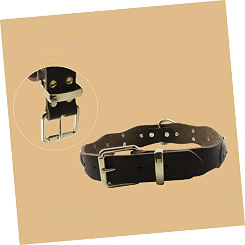 Collier cuir pour chien d'excellence, finition soignée Mikikit XL