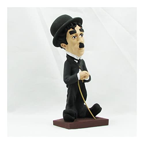 Figurine Chaplin résine 20 cm pour décorer une bibliothèque ou un bureau rétro