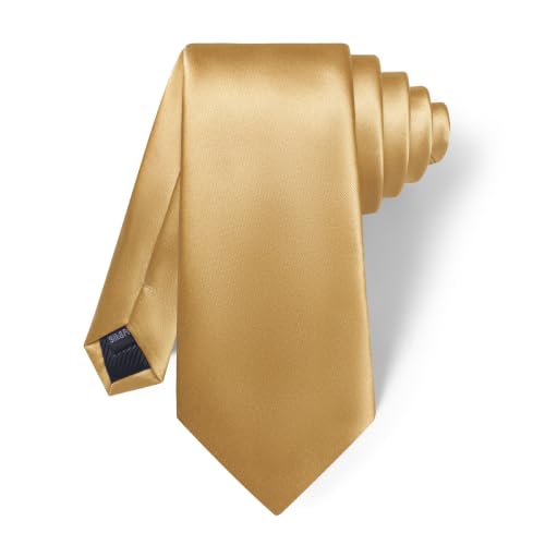 Image of YourTies Skinny Ties for Men Solid 2.4 inch Slim Necktie Handkerchief Clip Set | Satin Mens Tie Pocket Square Tie Clip Gift Box,Solid Color,Formal Casual Wedding Business Party,Suit Shirt Tuxedo