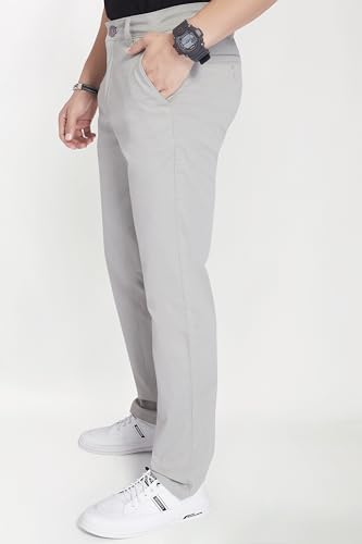 Image of DIVISIVE Men's Regular Fit Cotton Chinos Trousers Pants